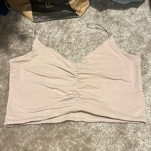 ruched crop top